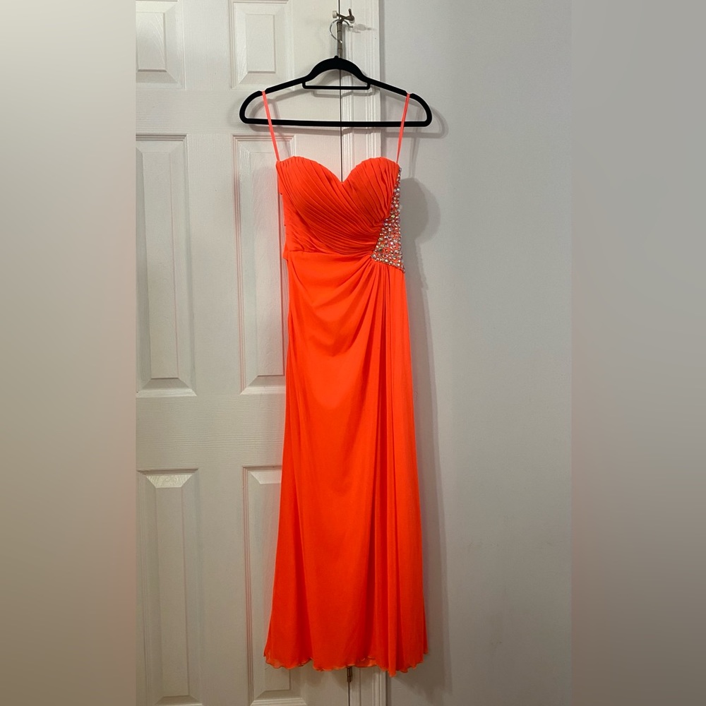 Beautiful coral pink gown